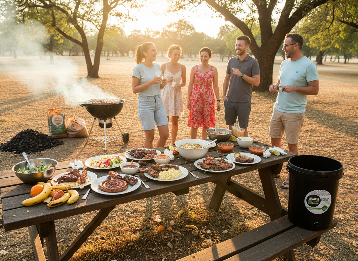 Use Earth Bokashi to turn your braai waste into food for your garden