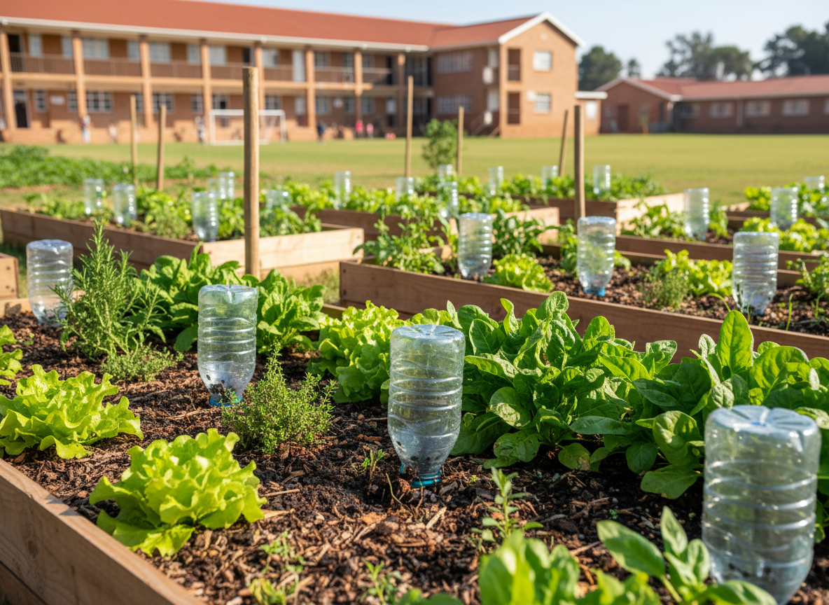 Using compost in a vegetable garden