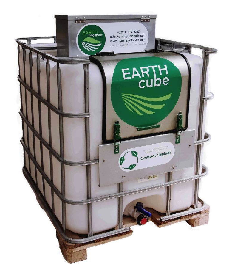 Earth Cubes can handle up to 600kg of food waste, they then need 14 days to compost